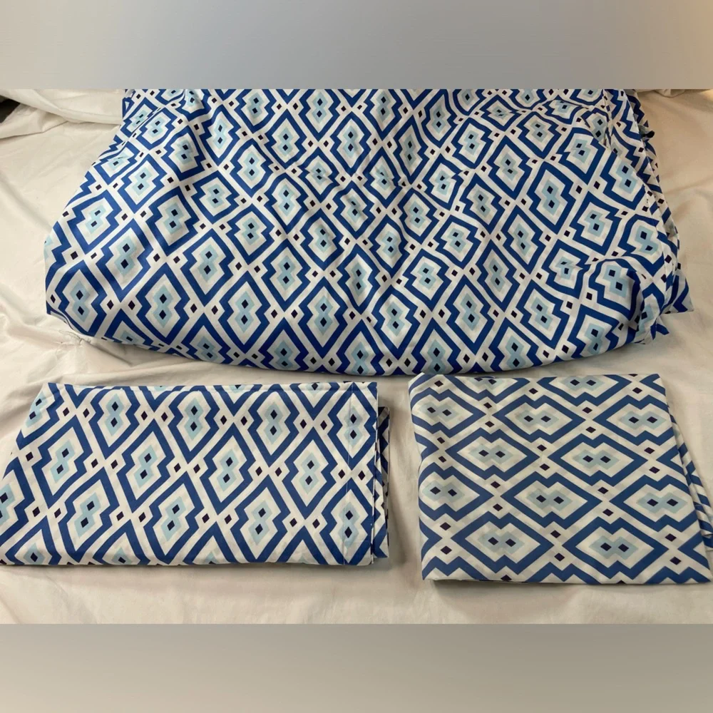 Jonathan Adler King Duvet Set 2 Euro Shams Cotton
